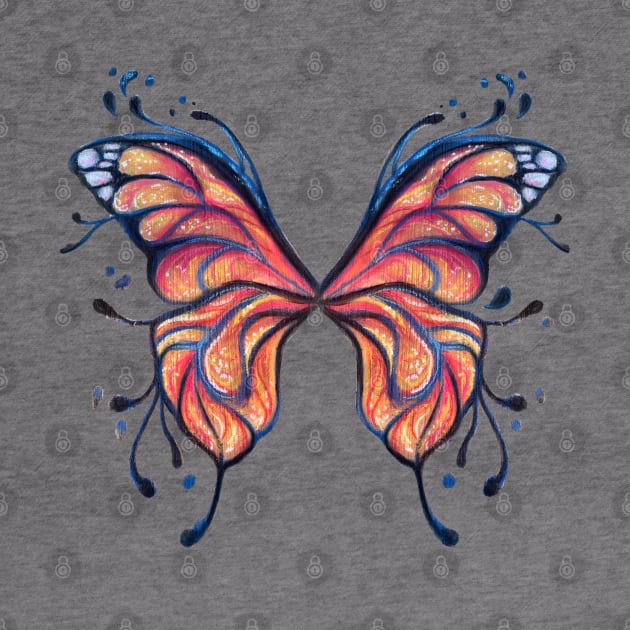 Chalk Monarch Butterfly by Artsy Rew